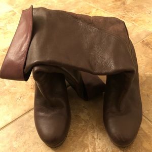 Ugg Leather/Suede Wedge Boots
